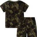 Toddler Boy Clothes Kids Summer Cotton Outfits Short Set Size 2-7Y (Green)