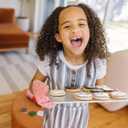 Melissa & Doug Slice and Bake Cookies Wooden Play Food Set with Toppings Pretend Cookies and Baking Sheet, Wooden Play Food Set, Toy Baking for Kids Ages 3+