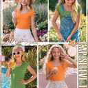 3 Pack Girls Short Sleeve Shirts | Back to School, Tween, Basic, Kids, Casual, Slim Fit, for 5-14 Years, Scoop Neck
