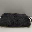 Disolla Black Bathroom Rug 24x48 - Non-Slip Plush Thick Bath Mat, Highly Absorbent & Ultra Soft Fluffy Floor Mat, Machine Washable for Shower and Tub