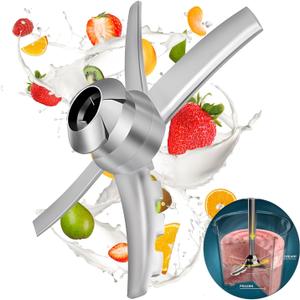 Replacement Blender Blade Compatible with Ninja Creami NC500 Series, Mixing Blade Replacement for Ninja Ice Creami Accessories forNC501 CN501CO NC500C NC501C NC501H