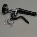 Pre Rinse Sprayer Commercial Sink Sprayer Head,1.42GPM Spray Valve Dish Nozzle with Ergonomic Handle, Faucet Parts for Commercial Kitchen Faucet, Chrome Finished Black