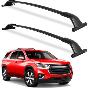 Wonderdriver Roof Rack Cross Bars 220lb Compatible with Chevy Chevrolet Traverse 2018 2019 2020 2021, Heavy Duty Crossbar Luggage Racks Roof Rail Rooftop Luggage Carrier Canoe Kayak Cargo Accessories