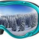 ZIONOR Lagopus B1 Ski Goggles OTG Anti fog Snow Goggles UV Protection Snowboard Goggles for Men Women Adult Youth, One Size