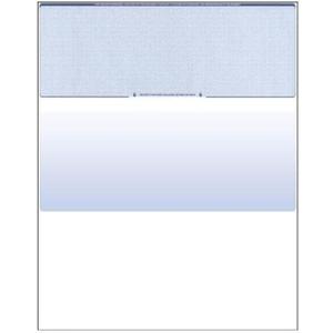 Compuchecks Blank Check Paper - 500 Pack - Computer Security Business Checks, QuickBooks & Laser Printer Compatible - Check On top, Voucher On Bottom - Check Paper Size 8 1/2-11 - Blue Diamond