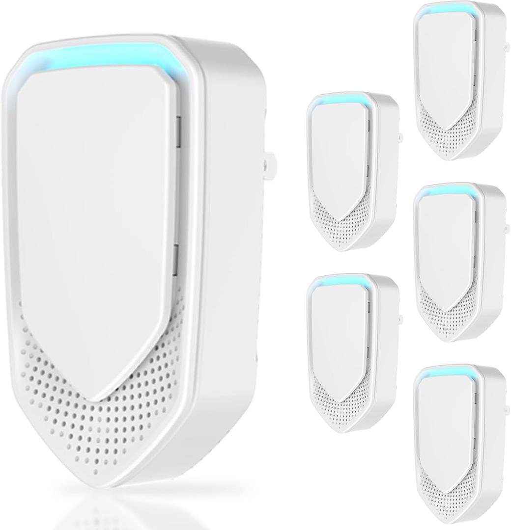 6 Pack Air Ionizers for Home Negative Ion Air Purifier Plug In, Quiet Air Ionizers for Dust Mites, Odor, Smoke Dust, Pets, Portable Air Cleaner for Bedroom, Office, Kitchen