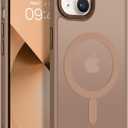 BENTOBEN Magnetic for iPhone 13 Case & iPhone 14 Case Compatible with Magsafe, Translucent Matte Phone Case iPhone 13/14 6.1 inch Slim Thin Shockproof Women Men Protective Cover, Brown