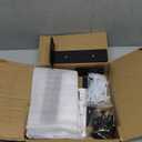 6 Pack Floating Shelf Brackets, 6 Inch Heavy Duty Industrial Shelf Bracket, Black Metal L Brackets for Shelves Support DIY(1/5 Inch Thicked)