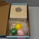 Adena Montessori Wooden Toy for 6-12 Month Baby 3 Balls,Sorting and Stacking Colorful Learning Education Toy for Toddler Kid 1-2 Year Old, Preschool Developmental Girl and Boy Gift