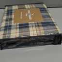 Eddie Bauer - Twin Duvet Cover Set, Reversible Bedding with Matching Sham, Plaid Bedding Set (Port Gamble Blue, Twin)