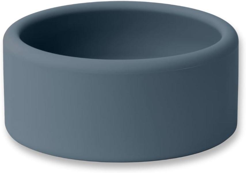 APLAINR Solid Bowl, Silicone Bowl for Baby, Toddler & Kids, 9 fl oz, Non Slip, Heavy Base, Deep, Microwave & Dishwasher Safe, No BPA, Cereal, Soup, Snack Dishes & Dinnerware, Blue Hour