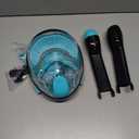 Full Face Snorkel Mask for Adults Teen, Snorkeling Gear with Detachable Camera Mount, Panoramic 180° View, Anti-Fog Anti-Leak Snorkling Set for Man and Women 1 prs