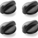 Update WB03K10216 Stove Knob Replacement for GE Stove Parts 222D1140 Burner Knob GE Gas Range Parts Black Plastic Stove Top Knobs JGB250DET2BB General Electric Cooktop Control Knobs Black