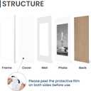 ENJOYBASICS 12x18 Picture Frame, Display for 12 x 18 Poster, Wall Gallery Photo Frames, White, 2 Pack