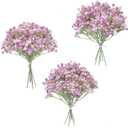 Floroom 18pcs Artificial Babys Breath Gypsophila Greenery Sprays, Real Touch Lavender Lilac Purple Fake Flowers for Wedding Bouquets Centerpieces Floral Arrangements and Decorations