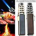 Brite Fire Torch Lighter, Bright Fire Torch Lighter, Solar Beam Torch - The Hottest Torch on Earth, Waterproof and Windproof for Kitchen,Camping Grill,Outdoor,Mens Gifts (Without Gas) (Brown)