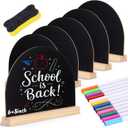 Novabright 6 Piece Mini Chalkboard Signs with Stand 6 x 8 Inch for Table Decorations with Chalkboard Pens and Eraser for Restaurant Food Display Message Boards Party Decorations