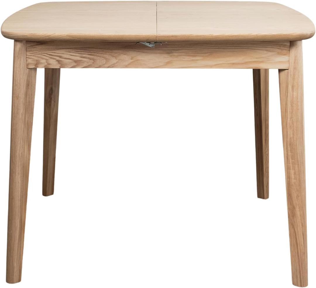 Bloomingville Rubberwood and Ash Wood Butterfly Leaf Dining Table, Natural