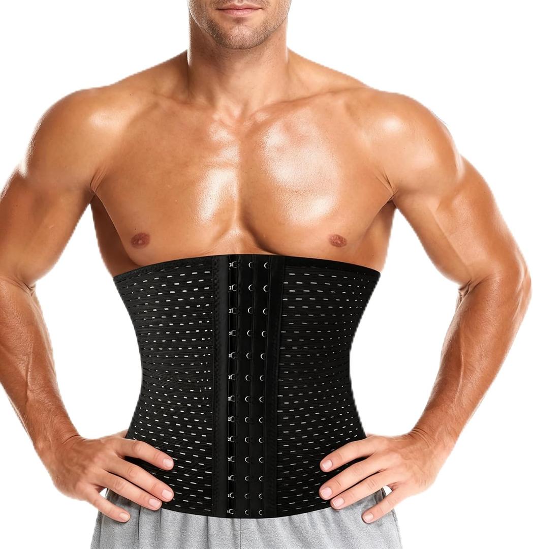 Waist Trainer for Men Shapewear Tummy Control Body Shaper Corset Slimming Girdle Fajas para Hombres,Large