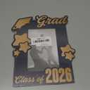 2026 Graduation Picture Frame with Tassel, Class 2026 Graduation Wooden Tabletop Frame for 4x6 Photo, Perfect Graduations Gifts for High School & College Graduates
