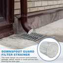 PATIKIL Gutter Guard Filter 3.9"-3.4", PVC Termination Cap Mesh Screen Roof Vent Cover Stainless Steel Conical Exhaust Pipe Cover Downspout Guard Filter Strainer for Downspout