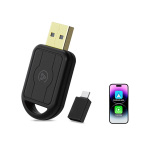 ossomo Wireless CarPlay Adapter,2 in 1 CarPlay & Android Auto Wireless Adapter for Cars,Convert Wired to Wireless with USB/Type-C,Plug Play Car Play for iOS 10+ /Android 10+