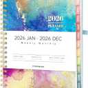 Forvencer 2026 Planner, Weekly and Monthly Calendar Planner for Women, Jan 2026 - Dec 2026, 8.5" x 11", Hardcover Planning Agenda book with Monthly Tabs, Spiral Bound, Inner Pocket, Cute Journal Organizer Notebook for Office School, A4 Size, Blue