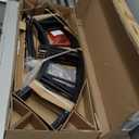 Oversized 48 inch Knocked-Down (KD) Wall Clock for Living Room Decor  Extra Large Silent Non-Ticking Modern Farmhouse Wall Clock, Decorative Metal Roman Numeral Clock, Black