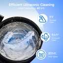 Ultrasonic Retainer Cleaner -Denture cleansers Machine Rechargeable & Portable Retainer Cleaner, for Aligners, Braces, Dentures & Jewelry, 6pcs Cleaner Tablets (Max Capacity 85ML)