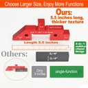 Table Setup Blocks for Woodworking, 14pcs Aluminum Alloy Precision Set up Bars, Precision Height, Depth, Angle & Fence Alignment Gauge Set - Router and Saw Accessories with Storage Case