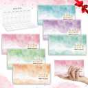 ReliThick 6 Pcs 2026 Pocket Calendar for Purse Monthly Planner Notebook Small Pocket Calendar Journals Notepads Appreciation Present Gift for Women Teacher School Office(Watercolor Style)