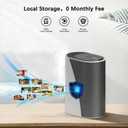 4K Solar Security Cameras Wireless Outdoor with Dual Lens, 4 Cam Kit, No Subscription Fee, Home Security System with Color Night Vision, Auto Tracking, Motion Detection