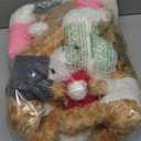 Hungdao 12 Pcs Set of Stuffed Bears, 10 Inch Valentines Day White Brown Stuffed Bears Small Soft Plush Animals with Cute Clothes for Valentines Day Gift Birthday Party Favors