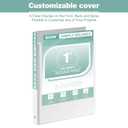 SUIN 1-Inch 3-Ring-Binder, Customizable Clear View Cover, for US Letter Size 8-1/2 x 11'', Perfect for Office/School (White - 12 Packs)