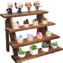 Wooden Cupcake Stand - 4 Tier Cupcake Display Stand, Rustic Tiered Display Stand, Tool Free Installation Cupcake Stand for Baby Shower Decorations Birthday Party Supplies