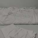 Litanika White Full Size Set, 3 Pieces Lightweight Solid Bedding Comforter Set, All Season Fluffy Bed Set 2 Pillowcases And 1 Blanket Case
