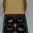 Child Safety Door Knob Cover (4 Pack) Hard-to-Remove Dual-Lock Door Handle Covers for Kids - Reusable Baby Proof Door Knob Locks - Installs Easily, No Tools Needed (Black)