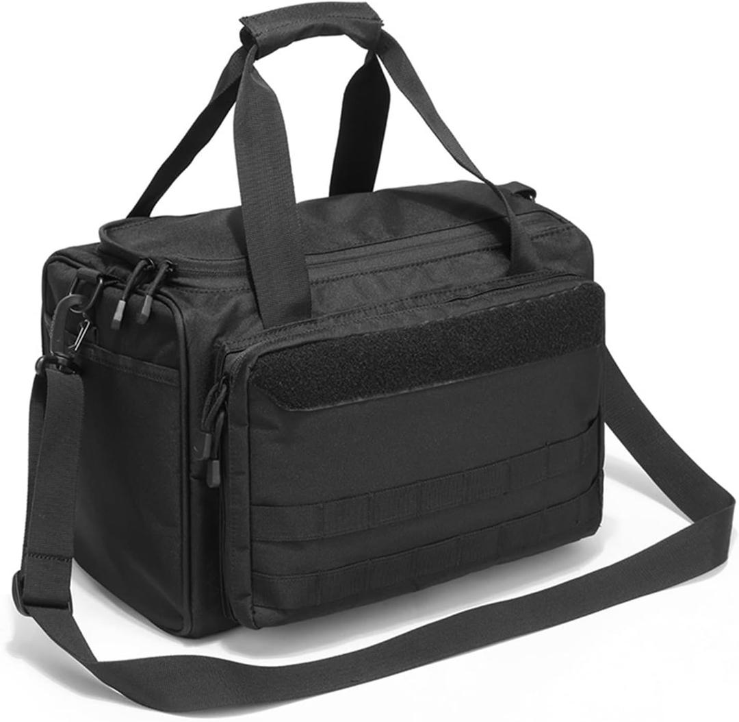 Messenger Bags Multifunctional Tactical Training Bag Outdoor Shoulder Bag Large Capacity Waterproof Camouflage Bag(Black)