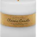Large 3-Wick White Pillar Candle - 6x6 Inch Dripless & Smokeless Unscented Fat Candle, 120 Hour Long Burning Hand-Poured Thick Candle with Cotton Wicks