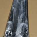 2 Pack Garage Wall Shelves, 46"X 12.5" Garage Shelving Wall Mounted, Heavy Duty Shelf Organizer with 8 Hooks, Black Floating Storage Metal Rack 320 LBS Capacity for Laundry Room, Office, Basement