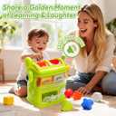 Shape Sorter Toys for Kids, Interactive Shape Sorter Toy for Toddlers, Montessori Color Matching & Sorting Interactive Learning Toys for Boys Girls 1 2 3 Years Old Birthday Gifts.