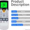 Replacement Remote Control for Fujitsu Air Conditioner AR-RAH2U ASU18RLF ASU18RLXS ASU24RLF ASU24RLXS ASU30RLX ASU30CLX1 ASU36CLX1 AOU36CLX1 AUU12RLF AUU18RLF AUU9RLF