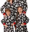 Matching Halloween Onesie Pajamas for Family, Halloween Onesie Adult Pajama Pumpkin Printed Hooded Pjs One Piece Sleepwear, Women -M, 1 Piece
