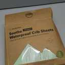 2-Pack Waterproof Crib Sheets for Girl, Boy - Organic Cotton 52X28 Fitted Crib Sheets Neutral,Crib Mattress Protector Sheets,Soft Toddler Bed Sheets,Washable Infant Fitted Baby Crib Sheets (Mist Rose)