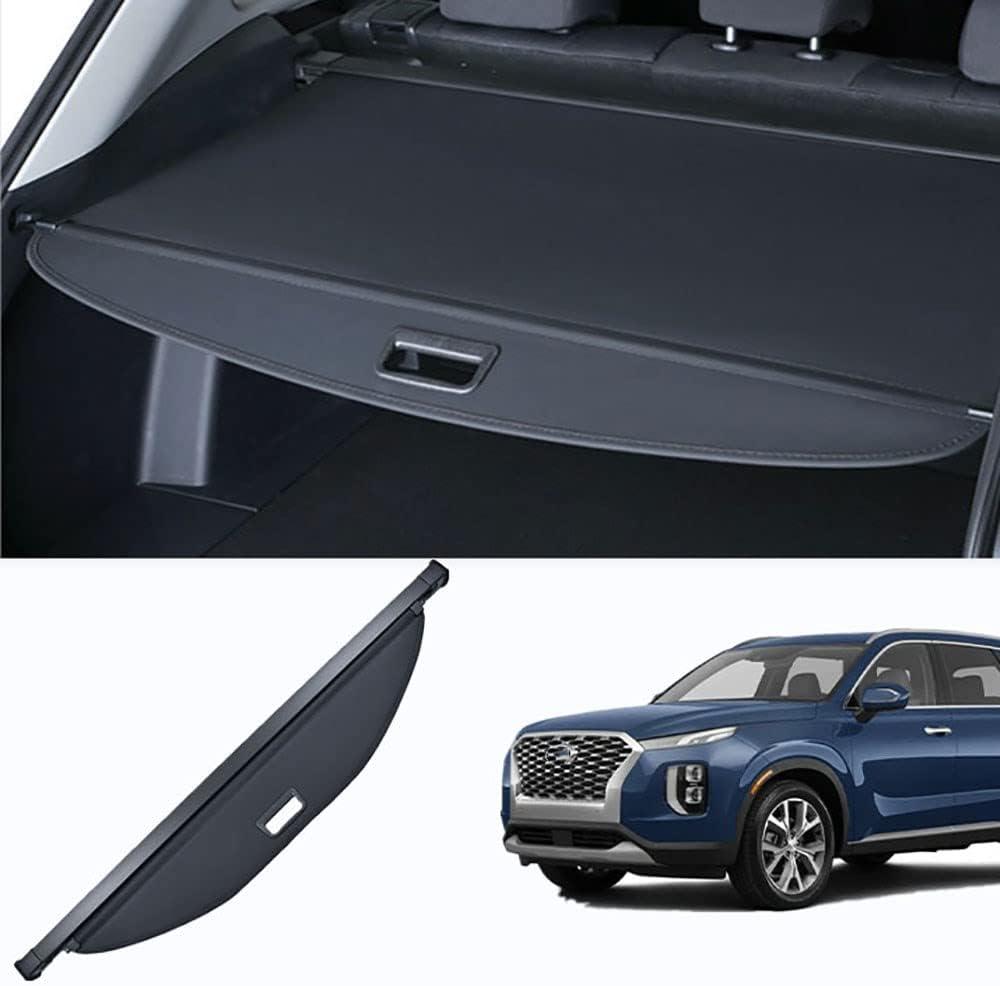 Trunk Cargo Cover Compatible for Hyundai Palisade 2020 2021 2022 2023 2024 2025 Retractable Rear Trunk Cargo Luggage Security Shade Cover Shield