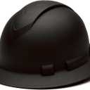 Pyramex Ridgeline Full Brim Hard Hat 4 Point Ratchet Matte Black Graphite Pattern