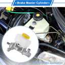 Brake Master Cylinder with Reservoir No.26401-AG031 for Subaru Forester 2008-2013 Hydraulic Master Cylinder Aluminum Alloy,Plastic 1 Pc