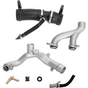 LR090630 Engine Coolant Pipe Water Outlet Tube for Land Rover for Range Rover Sport Velar for Range Rover Discovery Defender 110 90 Radiator Coolant Flange #LR090630 LR092992 LR049990 AJ813917