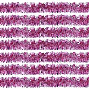 100 FT Pink Tinsel Garland Christmas Halloween Garland Decorations Metallic Tinsel Twist for Christmas Tree New Year Holiday Birthday Party Decorations (3.54" x 100', Pink)