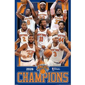 NBA New York Knicks - 2026 NBA Finals Champions Wall Poster, 34L" x 22.4W", Premium Unframed Version